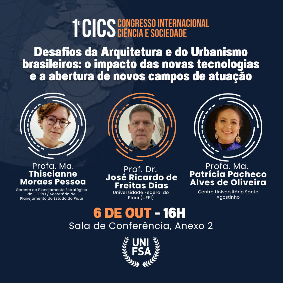 Palestra Do I Cics Discute Desafios Da Arquitetura E Do Urbanismo No