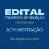 SELEÇÃO Administração 2026.1