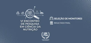 VI Encontro  de Pesquisa  em Ciência da Nutrição Seleção de Monitores