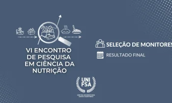 VI Encontro  de Pesquisa  em Ciência da Nutrição Seleção de Monitores