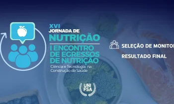XVI JORNADA DE NUTRIÇÃO - Seleção de Monitores